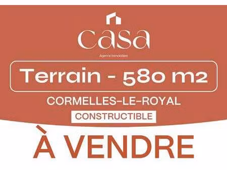 vente terrain à cormelles-le-royal (14123) : à vendre / 580m² cormelles-le-royal