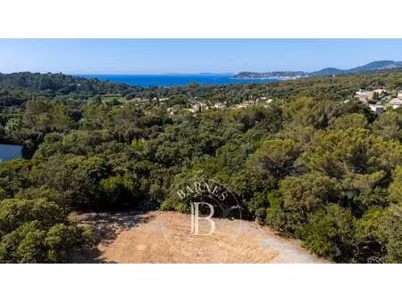 la croix-valmer - terrain constructible - vue mer