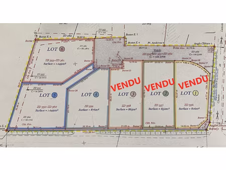 achat terrain 816m² brax 47310