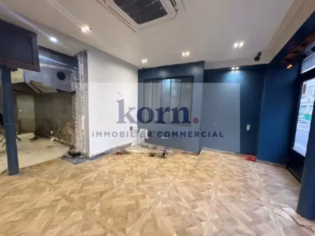 boutique à louer 17ème avec extraction