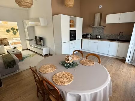 maison de ville 66 m2 meublée sans jardin