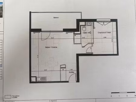 quetigny - appartement 2 pièces à louer - 53m2 - 640 € cc - réf: cb-dij-1997 - bourse immo