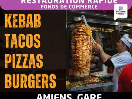 amiens gare - restauration rapide  snack  kebab  tacos