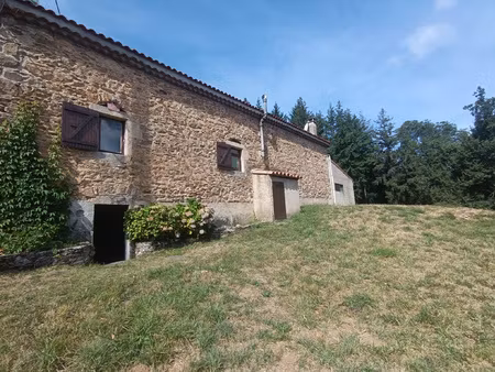 maison en pierre 103 m2 + hangar & 7-ha ardèche verte  san
