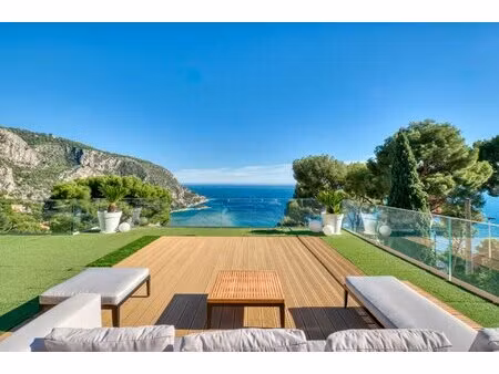 éze – location longue durée – villa 4 suites & piscine avec vue mer panoramique