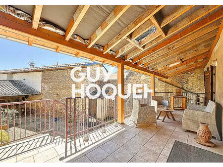 maison en pierre 2 chs + bureau et terrasse avec terrain de 607 m² environ - 71850 charnay