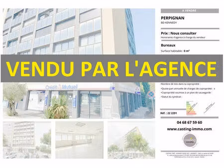 vente bureau 295m2 perpignan 66000 - - surface privée