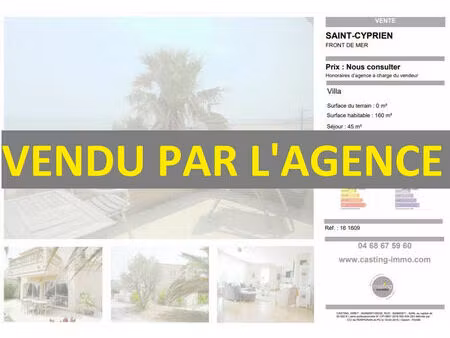 vente maison 6 pièces 160m2 saint-cyprien 66750 - - surface privée