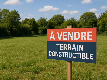 terrain constructible 803 m2