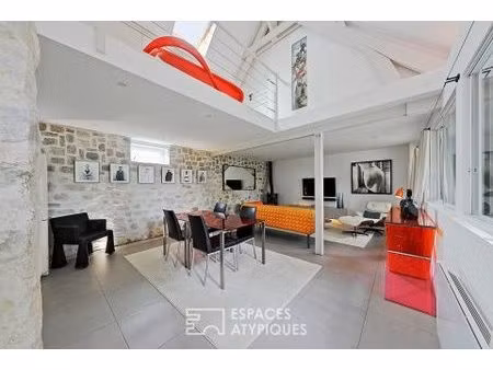 maison esprit loft avec jardin