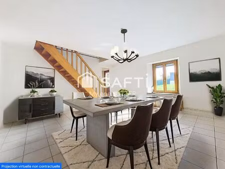 maison 145m2 4 chambres  bureau  grand garage