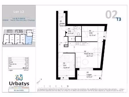 vente appartement 3 pièces