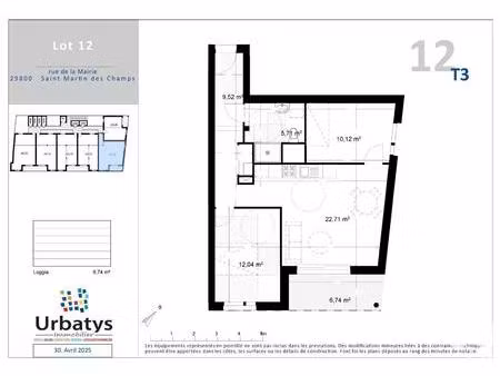 vente appartement 3 pièces