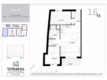vente appartement 3 pièces