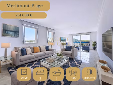 vente appartement 3 pièces 72 m² merlimont (62155)