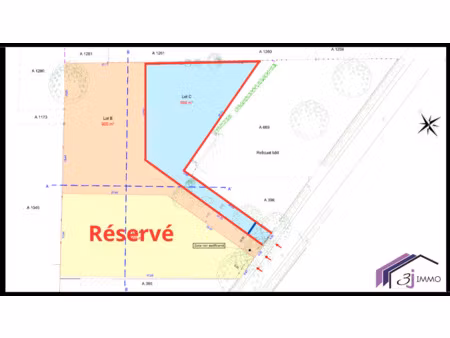 terrain montaigut sur save 689 m2