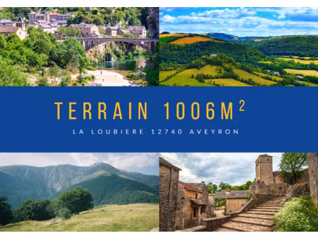 à vendre : terrain constructible de 1006 m2 à la loubière (1