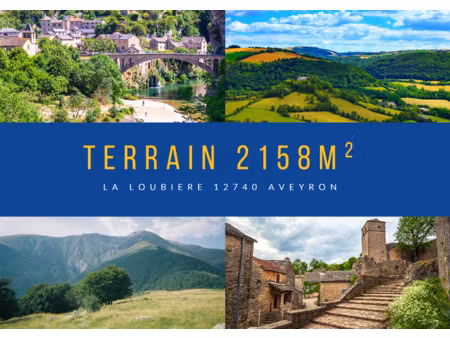 à vendre : terrain constructible de 2158 m2 à la loubière (1