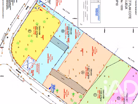vente terrain à bâtir 1 281 m²