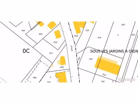terrain 854 m² beaurieux 02160