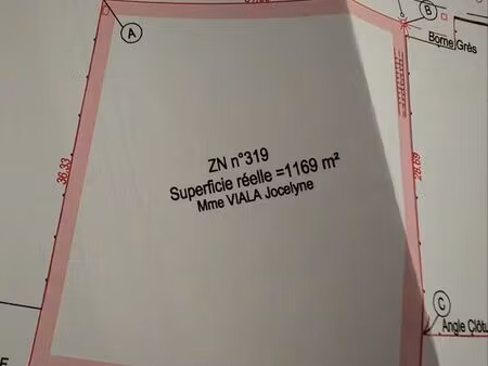 vends terrain constructible