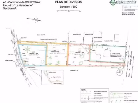 terrain 3150 m² courtenay