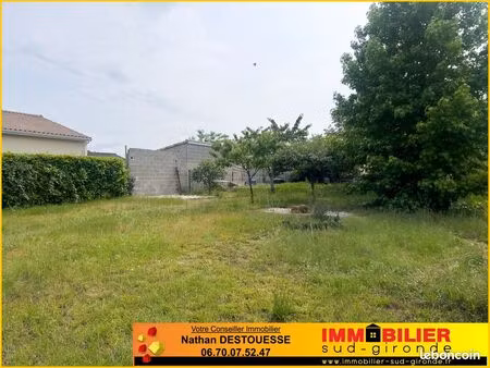 terrain 660 m² cérons