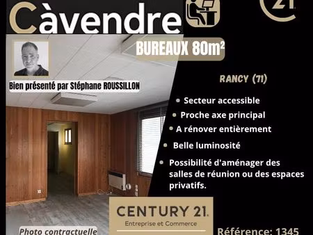 bureaux 80 m² rancy