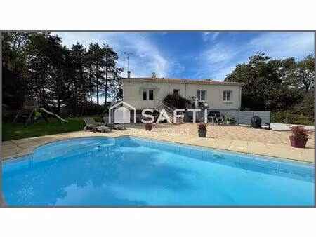 maison sur sous-sol de 158m² - 5 chambres - 2 sde - hors lotissement - piscine - jardin - 