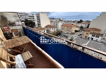 nice ouest / saint augustin / vue mer - studio avec terrasse  parking et cave