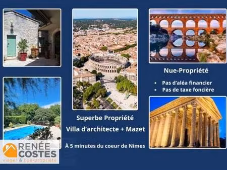vente en nue propriété - f75-h80 ans - nimes (30000)