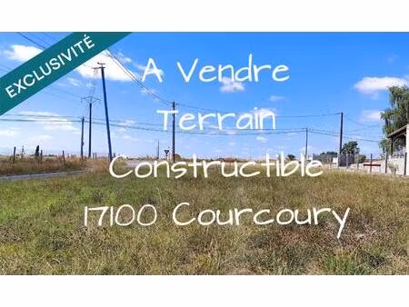 terrain au calme proche de saintes  prêt à construire