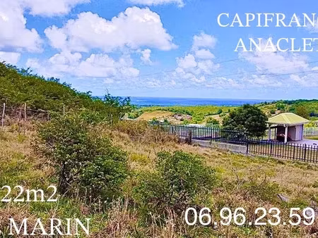 vente terrain 522 m² à marin (97290)  110 000 €