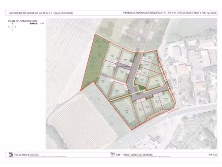 terrain 0 pièces 249 m² à vendre / acheter salles-d'aude 11110 ? | era immobilier