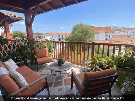 b43 - appartement saint pierre d'irube 2 pièce(s) 44.72 m2