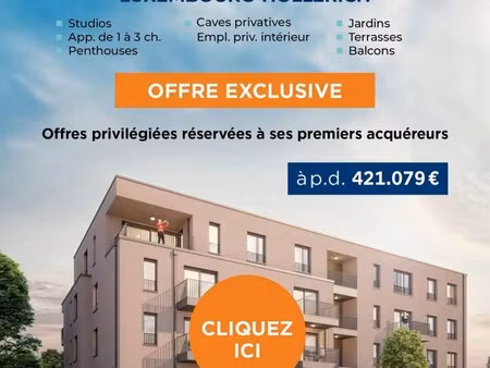 kaufen wohnung 34 5 m² – 475.903 € |luxembourg-hollerich