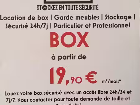 box /garde meuble sète *1mois a-50%