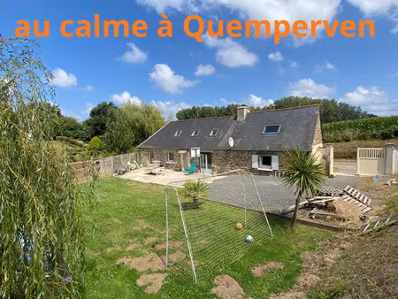 charmante longère en pierre de 91m2 - quemperven