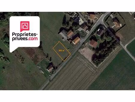 terrain constructible à vouzy 905 m2