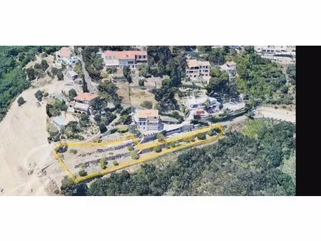 terrain d’exception avec vue mer panoramique à èze  côte d’azur