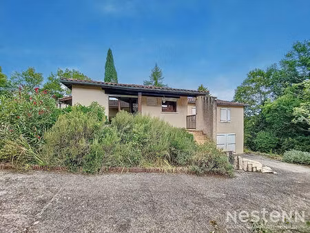 à vendre maison de plain-pied à caussens  101 m² habitables avec garage en sous-sol et jar