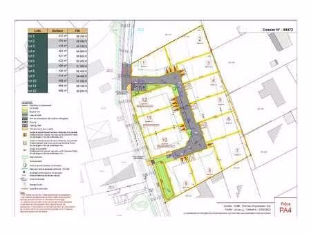 vente terrain à donges (44480) : à vendre / 424m² donges