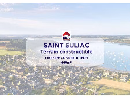 terrain constructible à vendre 660m² saint suliac