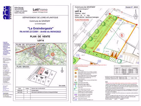 terrain(s) savenay le lac  482 m2 viabilisé et libre de constructeur.