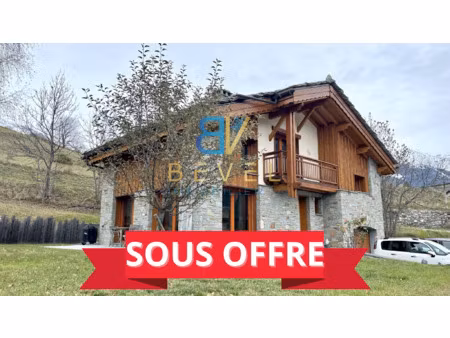 (73) sollières proche val cenis - sublime chalet - vue impre