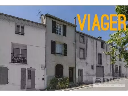 maison de village avec jardin (en viager).