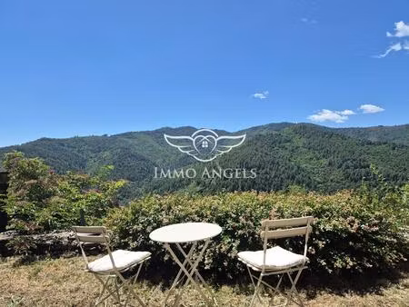 vialas - grande maison de hameau avec vue panoramique  jardin et