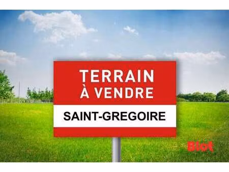 vente terrain à saint-grégoire (35760) : à vendre / saint-grégoire