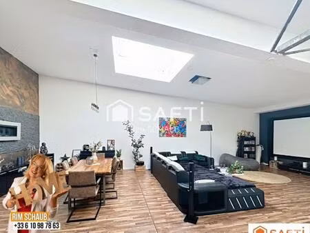 loft lumineux de 200 m² à hégenheim – volumes et charme atypique