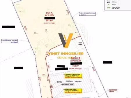 vente terrain à montbert (44140) : à vendre / 506m² montbert